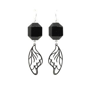 Black Wings Earrings